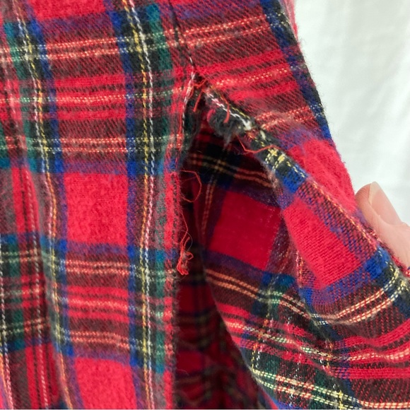 Vintage red paid dress size M - Picture 7 of 15